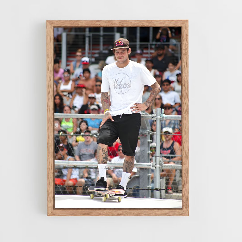 Poster Inked Skater – affiche Skateboard (vue 4)